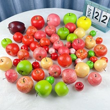 源头工厂批发假水果蔬菜 仿真苹果模型红苹青苹果黄 家居摆放装饰