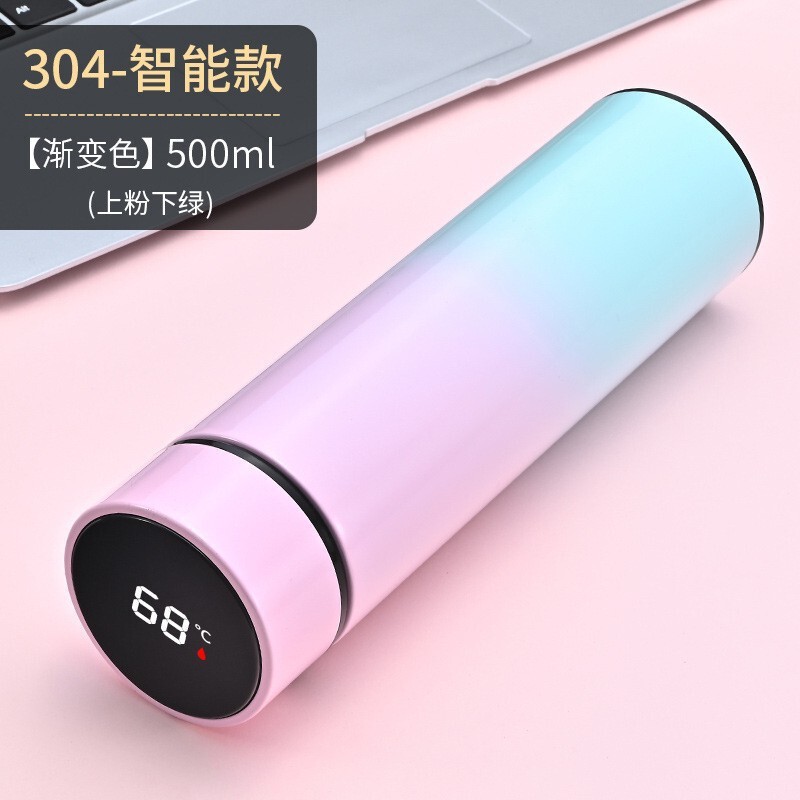 クロスボーダー高颜値知能顕温温度カップ304ステンレス保温カップグラデーション色ビジネスギフトカップ卸売り|undefined
