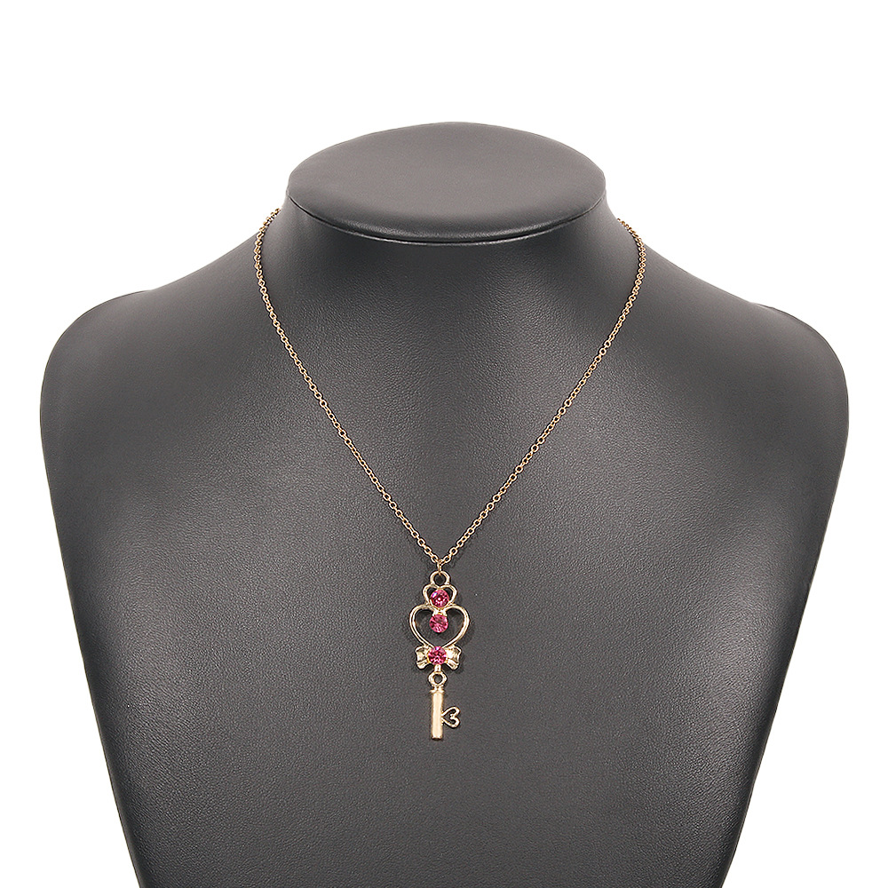 fashion magic wand moon diamond necklace wholesale Nihaojewelry