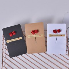 Hand-painted birthday greeting card for teachers' day, Valentine's Day, March 8th, with a theme of "fresh and creative starry sky dried flowers"