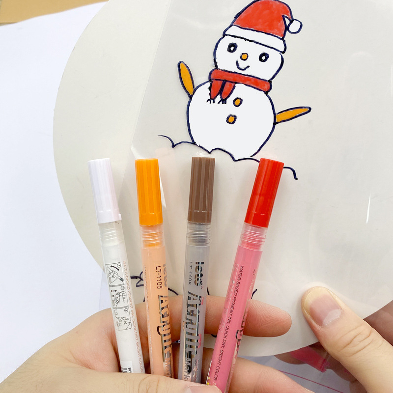 24 色アクリルマーカーペン防水非退色アクリルペイントペン水性ペン DIY シェル絵画靴落書き|undefined