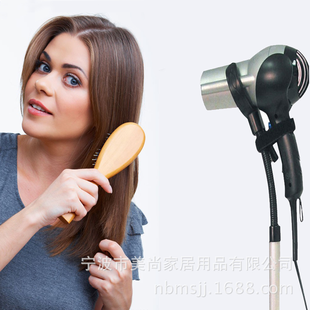 강한 흡입 컵 헤어 드라이어 랙 스테인레스 스틸 헤어 드라이어 브래킷 펀치 프리 360 도 회전 Xiaoshen 블로잉 브래킷