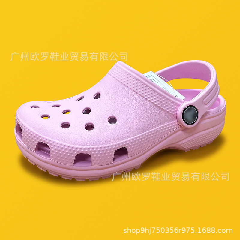 Cruz de zapatos de agujero para niños estrellas clásicas suelas blandas sandalias de playa zapatillas al por mayor