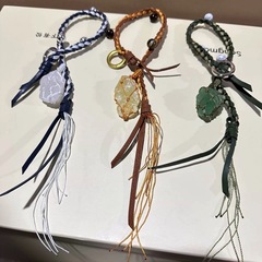 【文淇同款】Songmont山下有松愈心石水晶手工编织包包挂件配饰