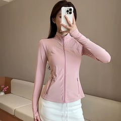 日焼け止めコート紫外線防止夏2025新型立襟ヨガ服女性用速乾日焼け止め上着スポーツジャケット