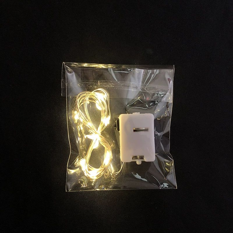 LED-гирлянда три-щит с мигающей световой линией, маленький белый ящик со светом, бокс, цветочный подарок ко дню святого Валентина, завесной гирляндный провод