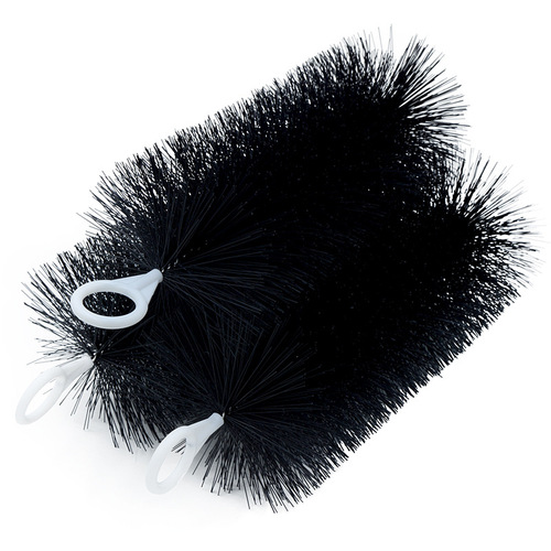 Fish pond filter material fish tank filter brush koi pond filter material black stainless steel cross brush aquarium