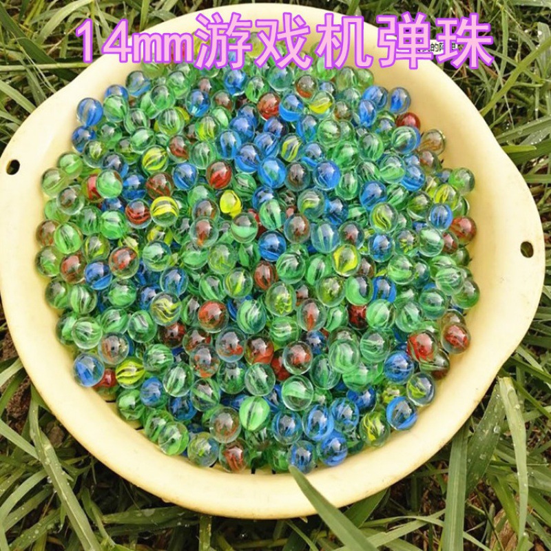 16mm mármoles de vidrio al por mayor juguetes nostálgicos cuentas de vidrio juego de damas tienda binaria de vidrio perlas sueltas bola artesanal