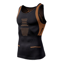新款压缩服背心男女纯色弹力紧身速干上衣跑步骑行运动健身服现货