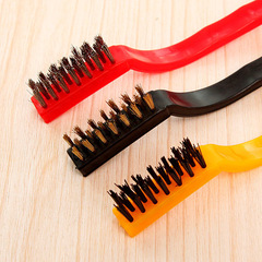 Original manufacturer wholesale gas stove cleaning brush kitchen oil stain copper wire stainless steel stove nylon steel wire set brush