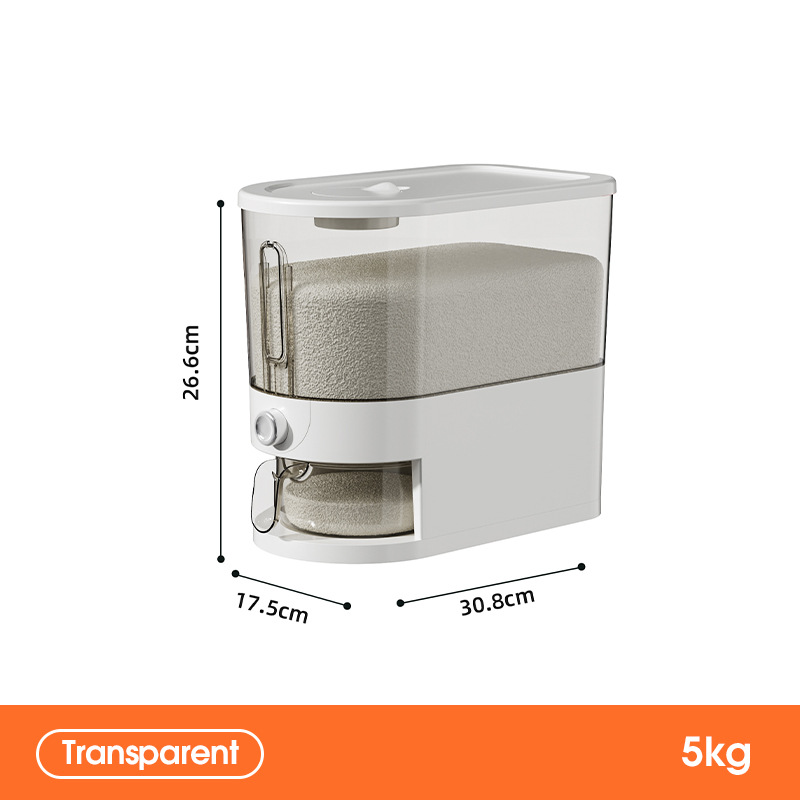 Nuevo cubo de arroz de plástico para el hogar, cubo sellado a prueba de insectos y humedad, tanque de arroz, tanque de almacenamiento de harina, caja de almacenamiento de granos, caja de arroz