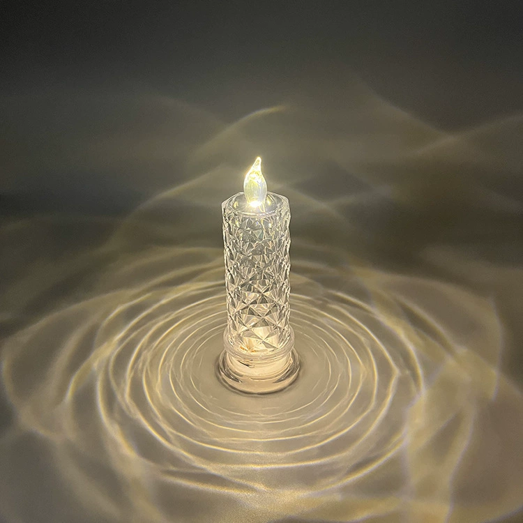 LED creative candle night light lantern, battery LR1130, warm light, with/without base
