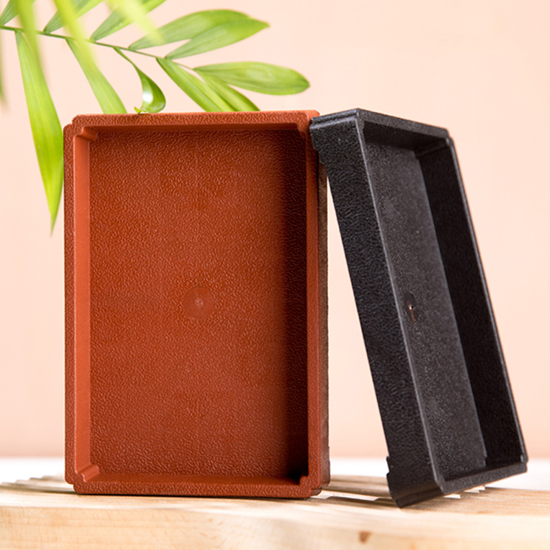 Matte plastic rectangular waterproof big flowerpot