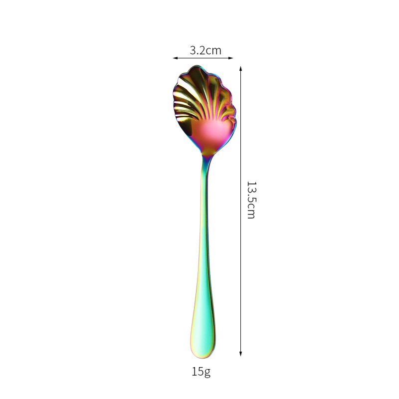 Cucchiaio in acciaio inox con design nido d'uccello per caffè_voghion.com