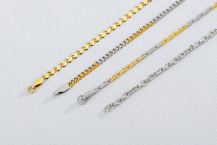 18g Weight PVD Coated Gold Plating Process 18K Real Gold Plated Plating Material Necklace Classification 304 Stainless Steel Chain Material Wedding, Travel Occasion 304 Stainless Steel Material Geometric Pattern Women'S Gender Fashion Style Waterproof Non Tarnish Craft PVD Coated 18K Gold Plated Geometric Titanium Steel Fashion Waterproof Non Tarnish Titanium Steel Necklace 13