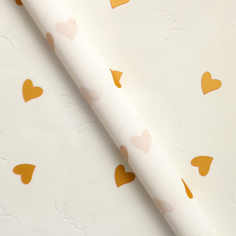 Papel de Envolver Rosa Estilo Coreano Plástico BOPP Impermeable para Ramo de Flores