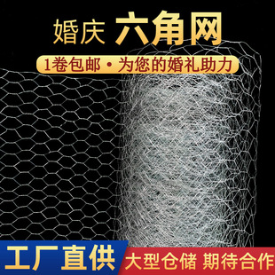 Flower arrangement wire mesh floral flowers handmade DIY shape hook flower chicken cage net soft hexagonal galvanized wire mesh