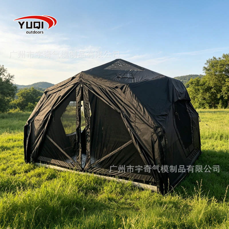 13.68 square meters outdoor camping quick-open inflatable tent, portable Oxford cloth camping inflatable tent, customizable