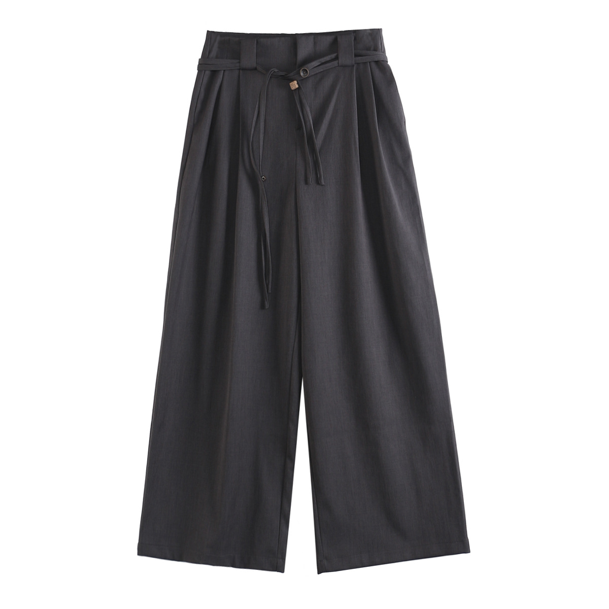 Ensemble blazer et pantalon deux pièces GraceChic Automne 25, coupe ample et tendance, boutons en bois véritable, pour femme, référence 1816_voghion.com