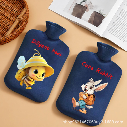 Hot water bag, water injection type, insulation, thickened explosion-proof warm water bag, water compress, hot compress, student's quilt, hand warmer