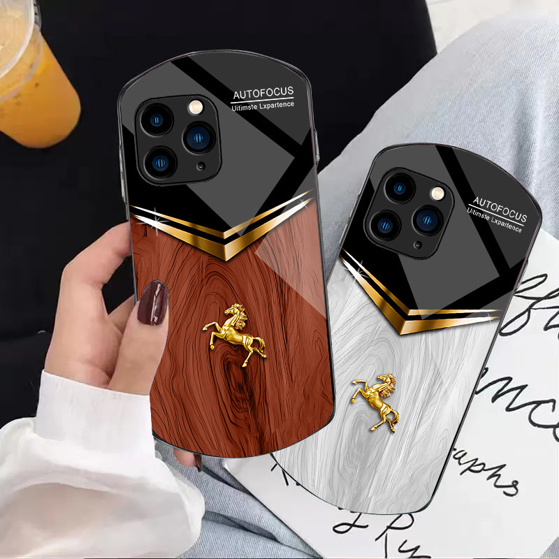 For Apple 11 Mobile Phone Case Plus Glass 15 Oval XS Advanced XR Horse to Success pro AliExpress generation hair