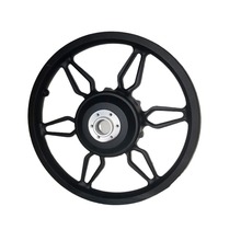 厂家批发16寸镁合金锂电自行车一体轮共享电动车代驾车电动后轮