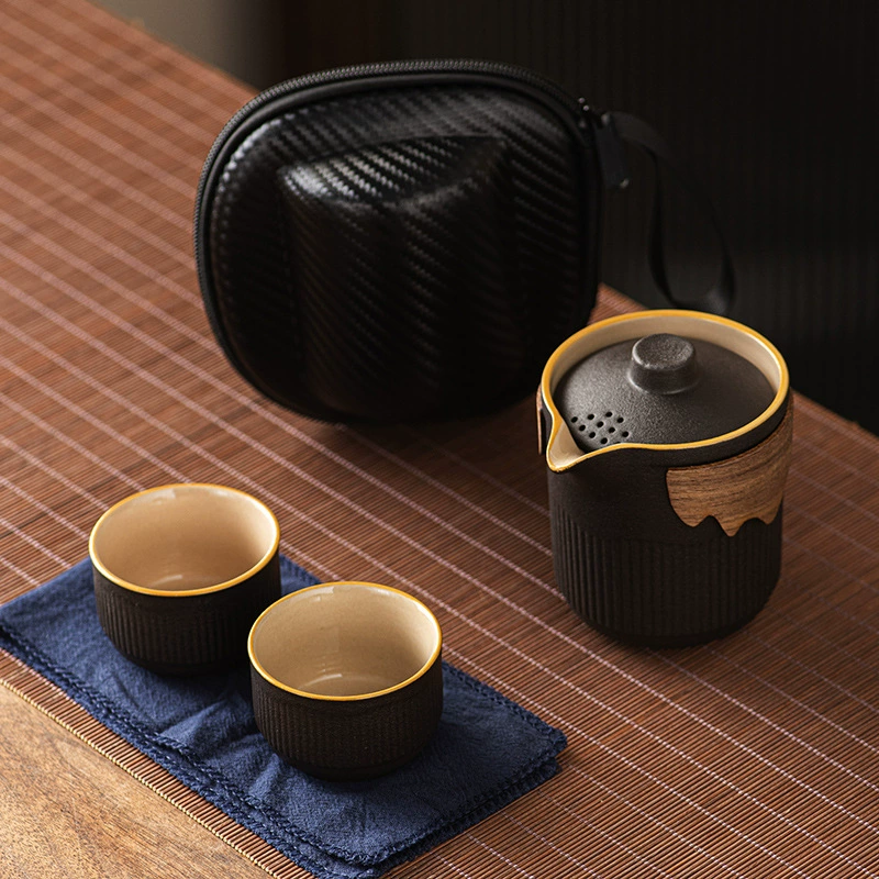 陶瓷抓手，大茶壶，茶杯，茶具，防烫
