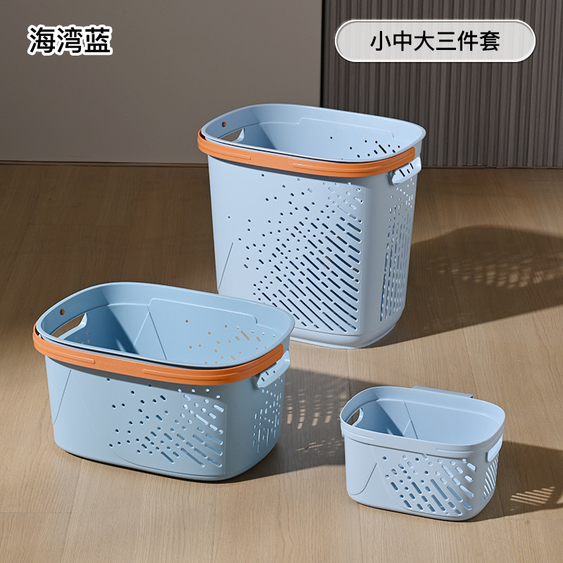 洗濯かご家庭用汚れた服収納かご洗濯かご浴室洗濯かごトイレに服の神器収納かごを置く|undefined