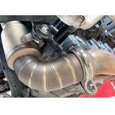 pipe modification, drumless middle: Exhaust pipe
