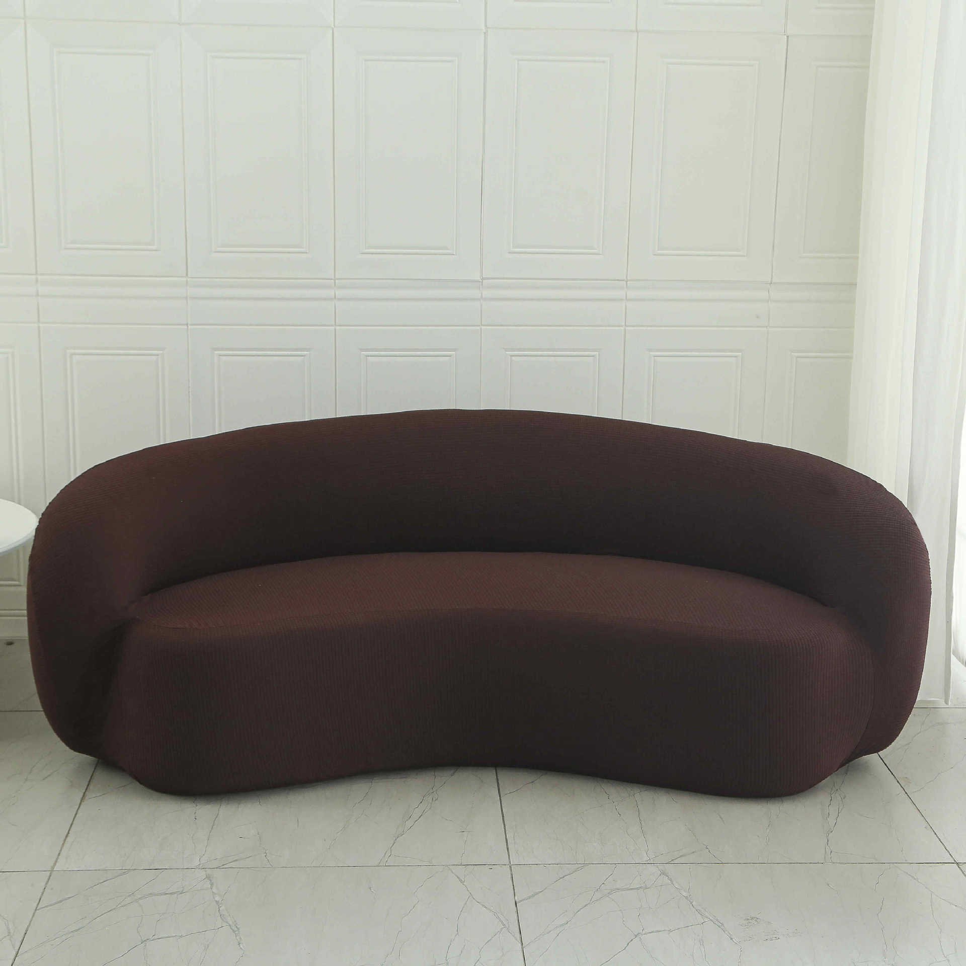 Cubierta de sofá y silla Cubierta de sofá de balcón de dormitorio individual de lana de cordero perezoso Cubierta de silla de sala de estar sencilla y cómoda