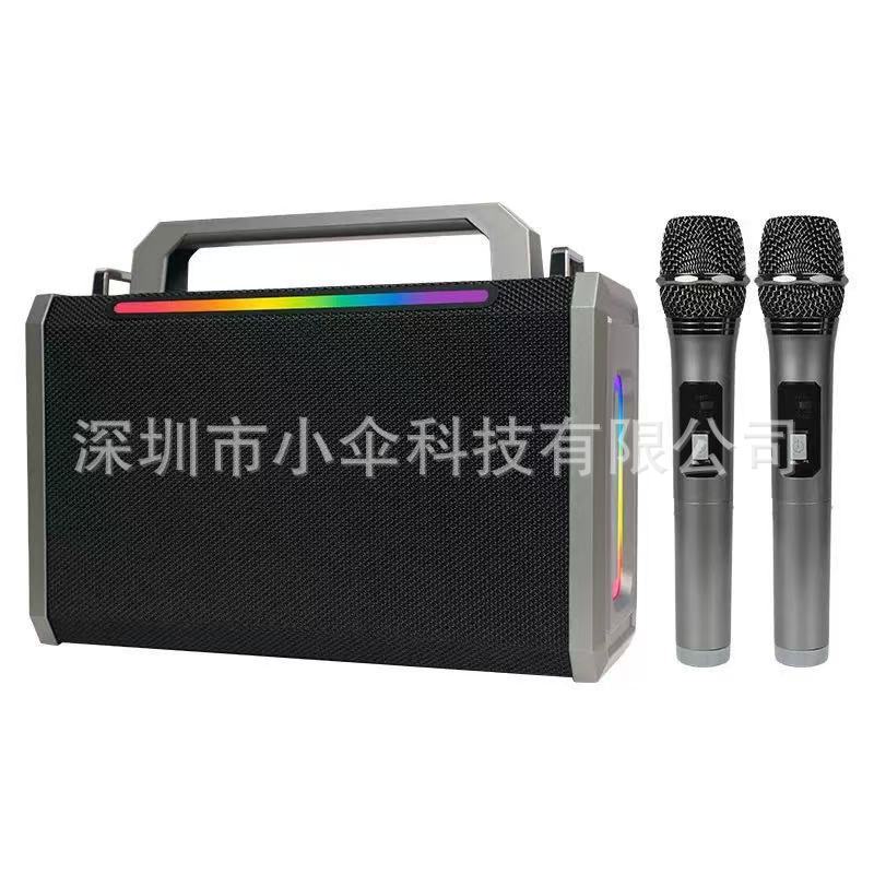户外歌蓝牙音响4喇叭大音量低音炮带麦克风手提便携音箱立体声|undefined