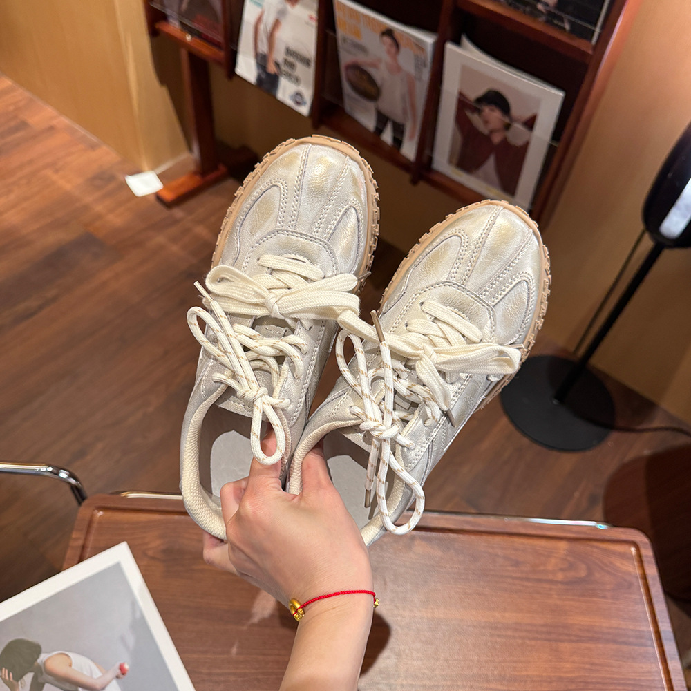 La marea no está en el sur para aumentar los zapatos de entrenamiento alemanes para mujer, primavera y verano, suela gruesa, zapatos deportivos de ocio Forrest Gump, música corta