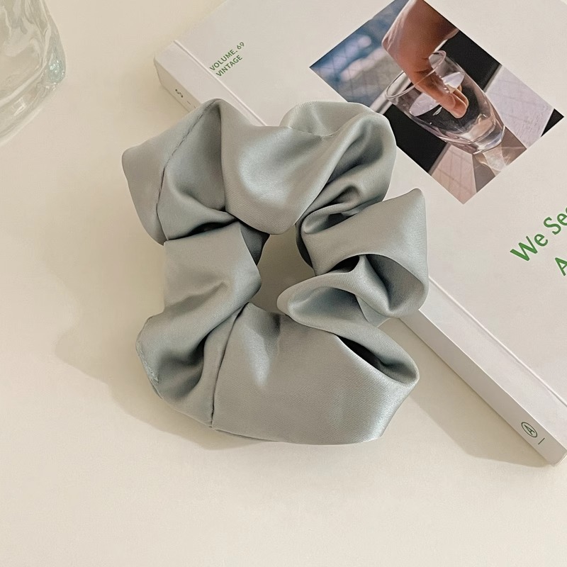 Retro estilo francés cerdo colon anillo de cabello adornamiento de cabello femenino de alta calidad cabello de flores temperamento atado bola correa de cabello super grande