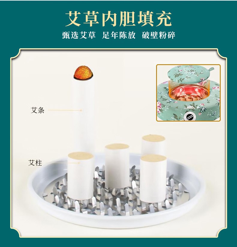 Moxibustion Cushion Accessory Tray Metal Moxa Stick Holder Ash Catcher for Sit Moxa Device key features