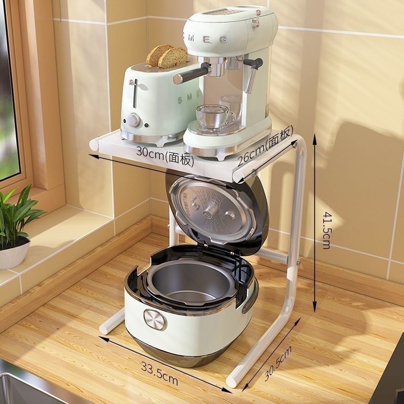 キッチン収納ラック多層家庭用電子レンジ炊飯器オーブンエアフライヤーカウンタートップ多機能収納ラック|undefined