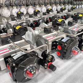 Q641F-25P 不锈钢气动法兰球阀图片