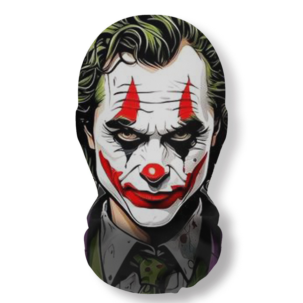 Máscara 3D de payaso para la cara completa, accesorios de terror para Halloween, máscara de broma para fiestas y bailes, protección UV