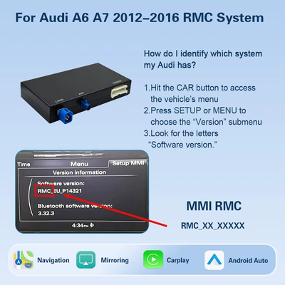 Decoder, Simsiz CarPlay və Android Auto - audi-a6-a7-2012-2016-rmc