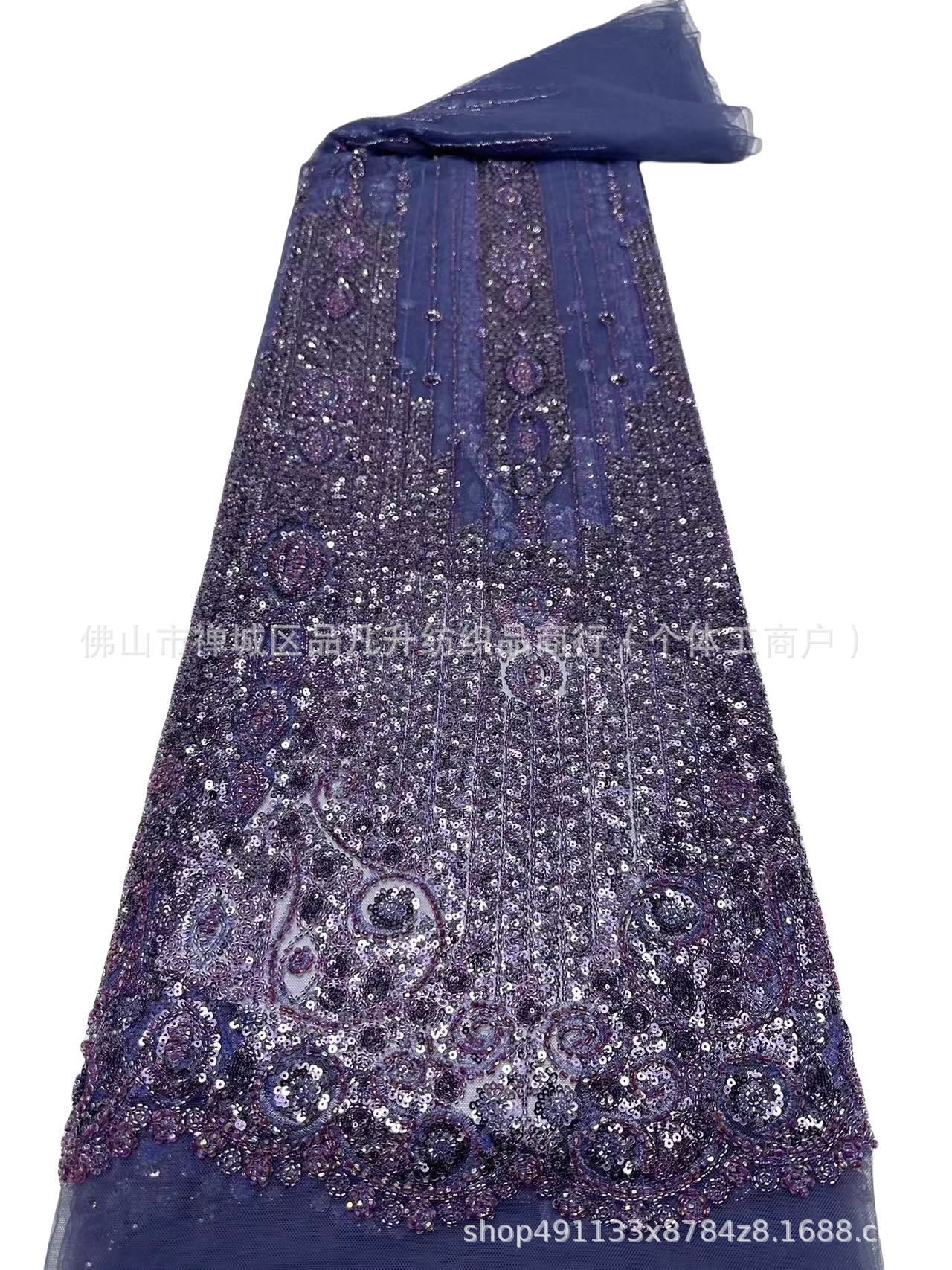 industria pesada de alta densidad cuentas tubo de cuentas tela bordada alta fijación vestido de boda tela de moda cuentas de encaje en stock image 15