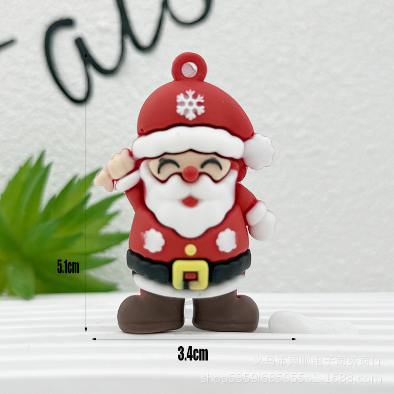 クリスマスキーホルダー人形ペンダントサンタクロースキーホルダー小さなペンダントサンタクロースクリスマスツリーギフト|undefined