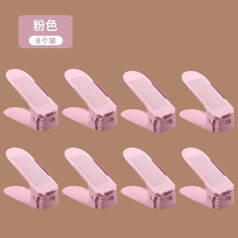 Estante de almacenamiento ajustable de zapatos soporte de zapatos de doble capa dormitorio armario de zapatos acabado estratificado estante de almacenamiento de zapatillas artefacto mágico