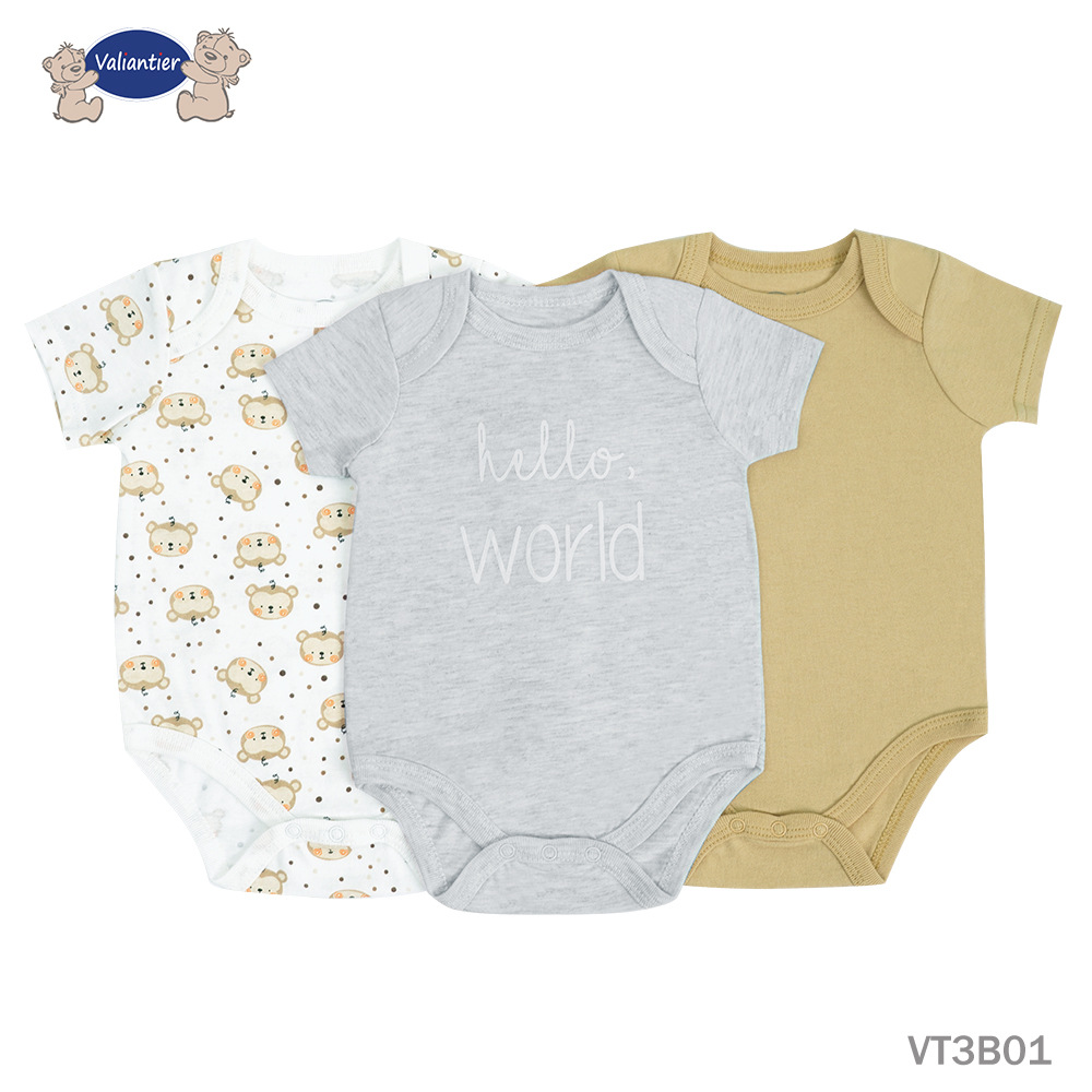 Tres piezas para bebés recién nacidos, ropa unida, ropa de escalada, valiantier, triángulo corto, ropa corta.