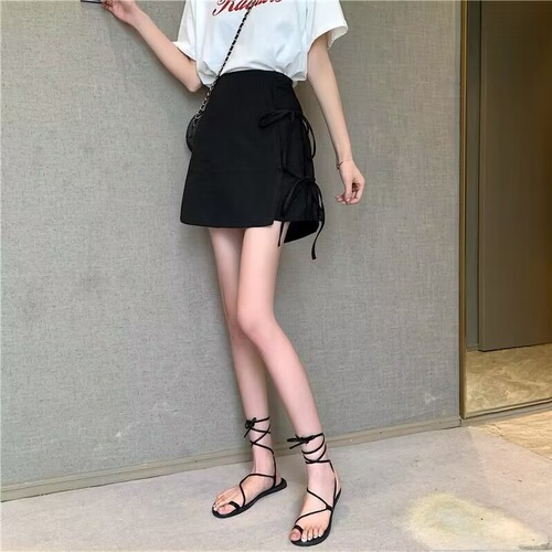 2025 summer irregular new style skirt, high-rise umbrella skirt, slimming, big swing skirt, suit, a-line short skirt, waist skirt