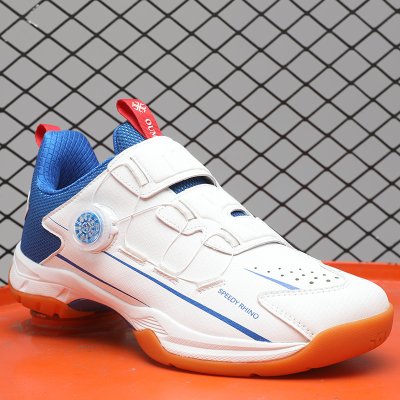 New Super Fiber Leather Lightweight and Versatile Outdoor Waterproof, Non-Slip and Wear-Resistant Professional Men's Badminton Shoes, Tennis Shoes and Table Tennis Shoes