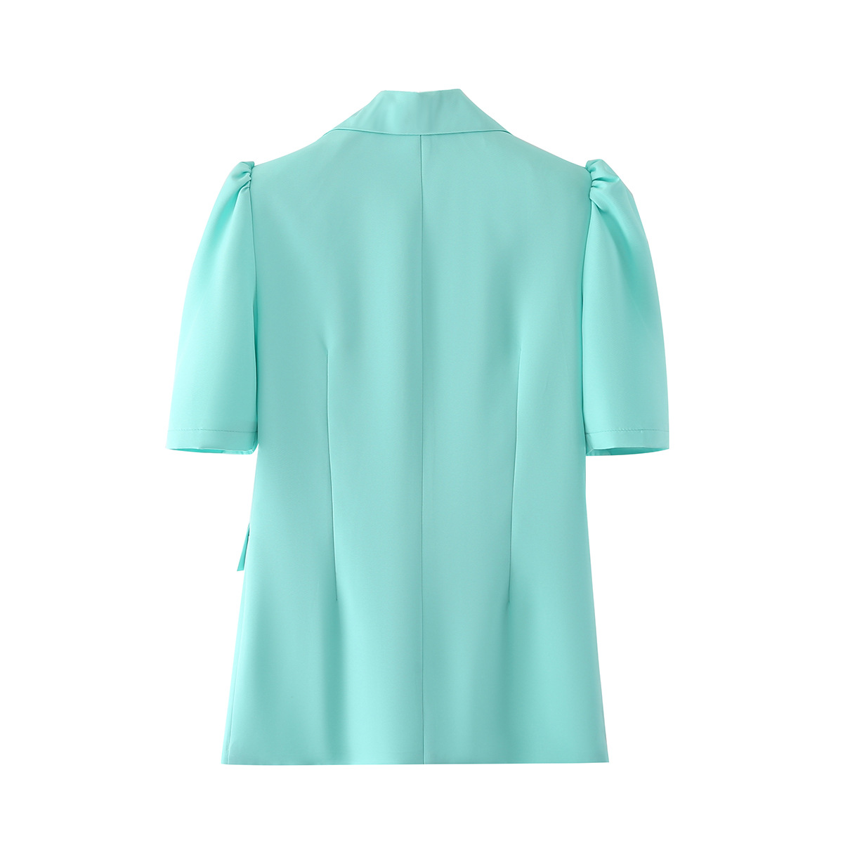 Blue Puff Short-Sleeved Blazer NSBRF101400