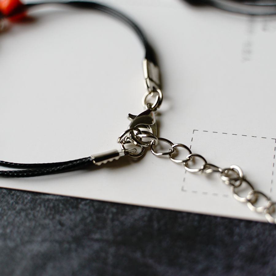 Kuuma tarjous Halloween-kurpitsarannekoru Uusi aavefestivaalin oranssi solmio Keraaminen rannekoru_voghion.com