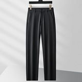 Летние тонкие эластичные штаны, свободный прямой крой