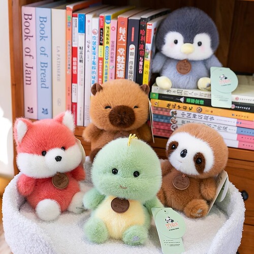 Pet-themed Animal Scented Desk Companion Aromatherapy Park with Elephants, Foxes, Capybaras, Penguins - Plush Small Toy Wholesale