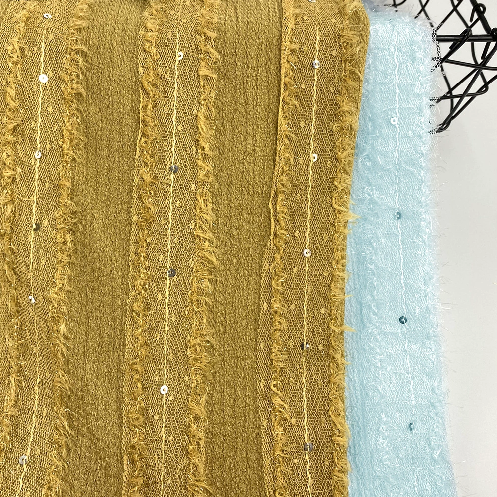 Блестящие вязаные модные дышащие ногти sequins, мягкая ткань, 180 г