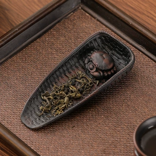 茶具配件紫陶观赏醒茶茶则茶扒套装家用茶室茶道用品茶荷赏茶器